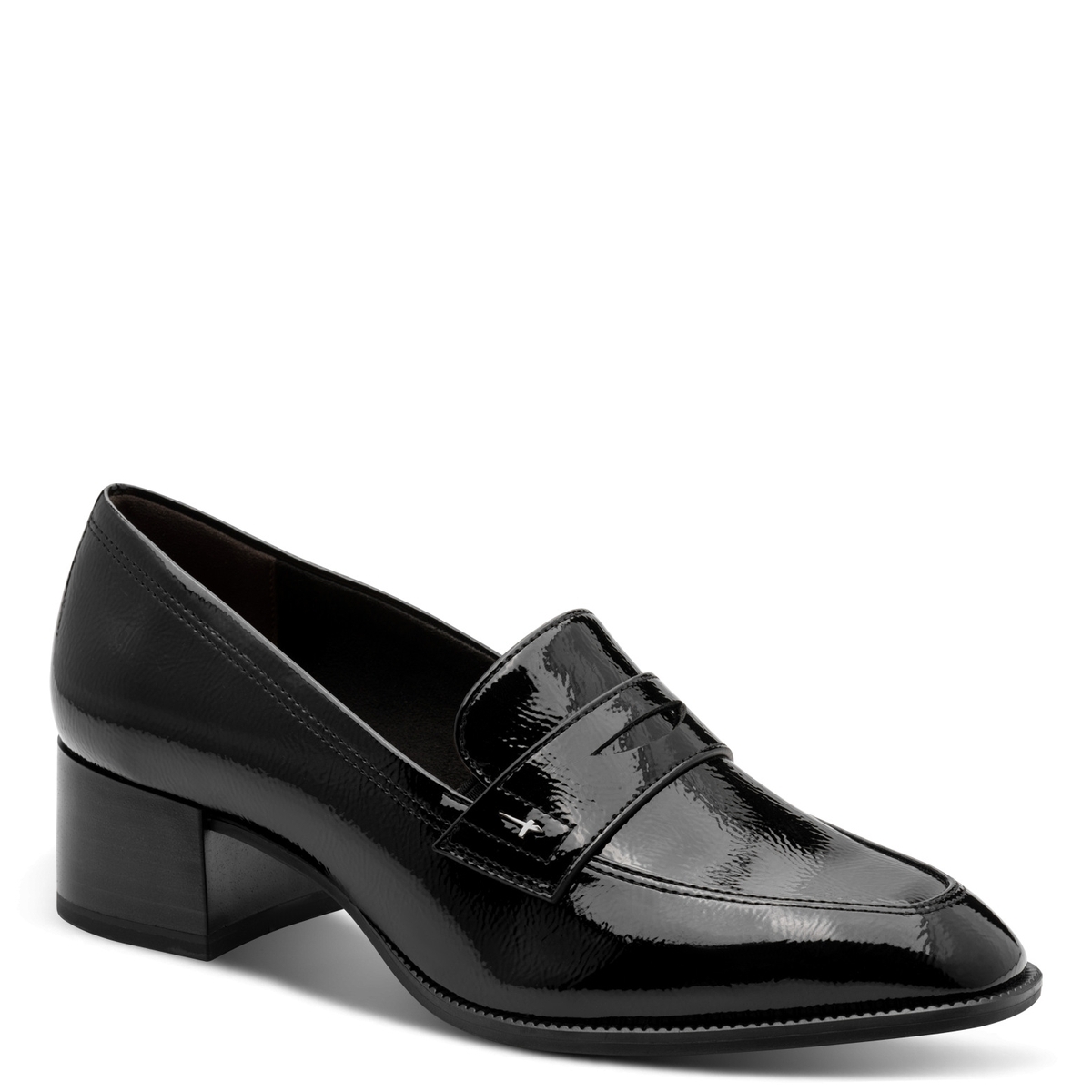 Trotteur talon bloc noir, TAMARIS