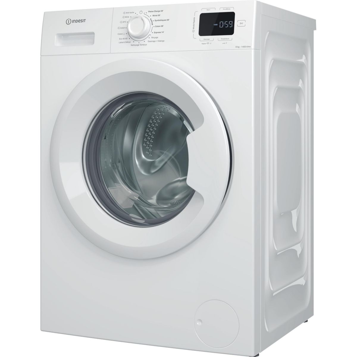 Lave linge hublot IM864MYTIMEFR couleur unique, INDESIT