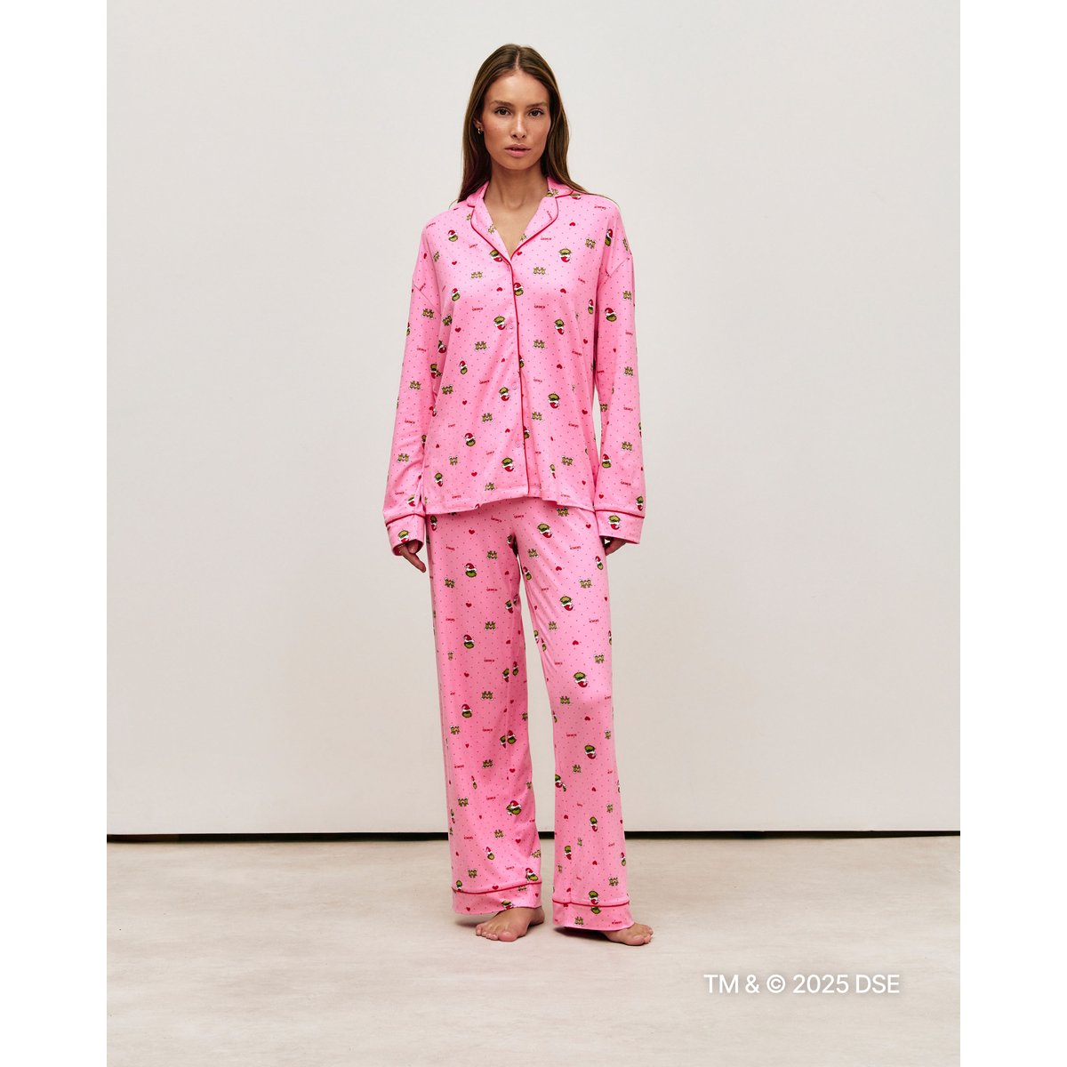 Chemise jersey Grinch MULTIGRINCHIZ rose, UNDIZ