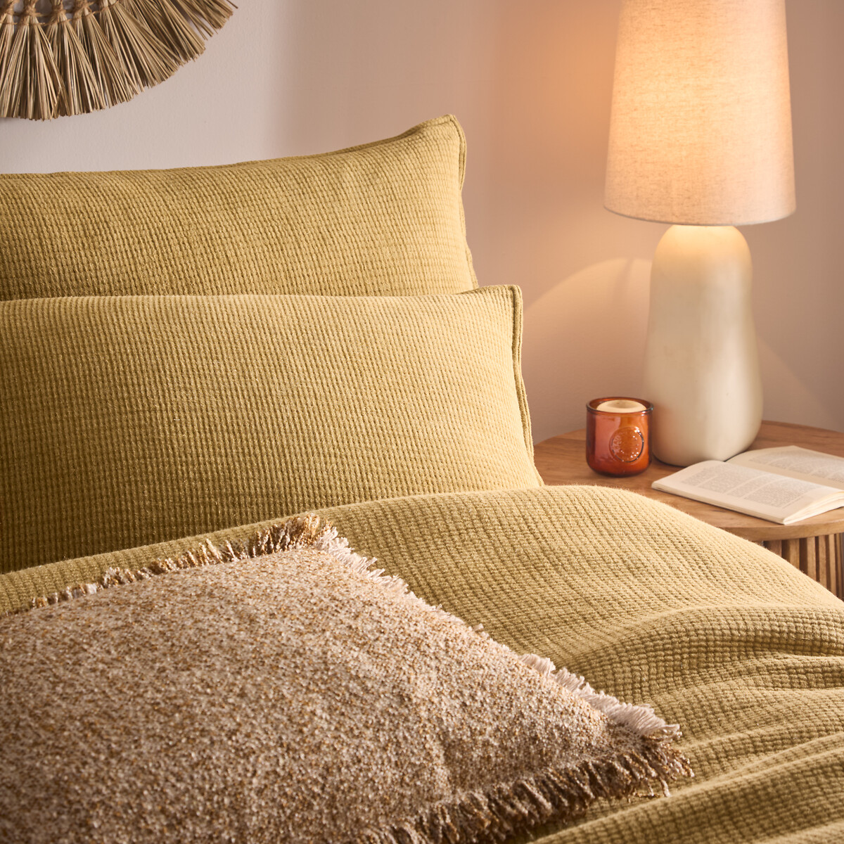 Ribble Acid Washed Duvet Cover and Pillowcase Set honey, YARD