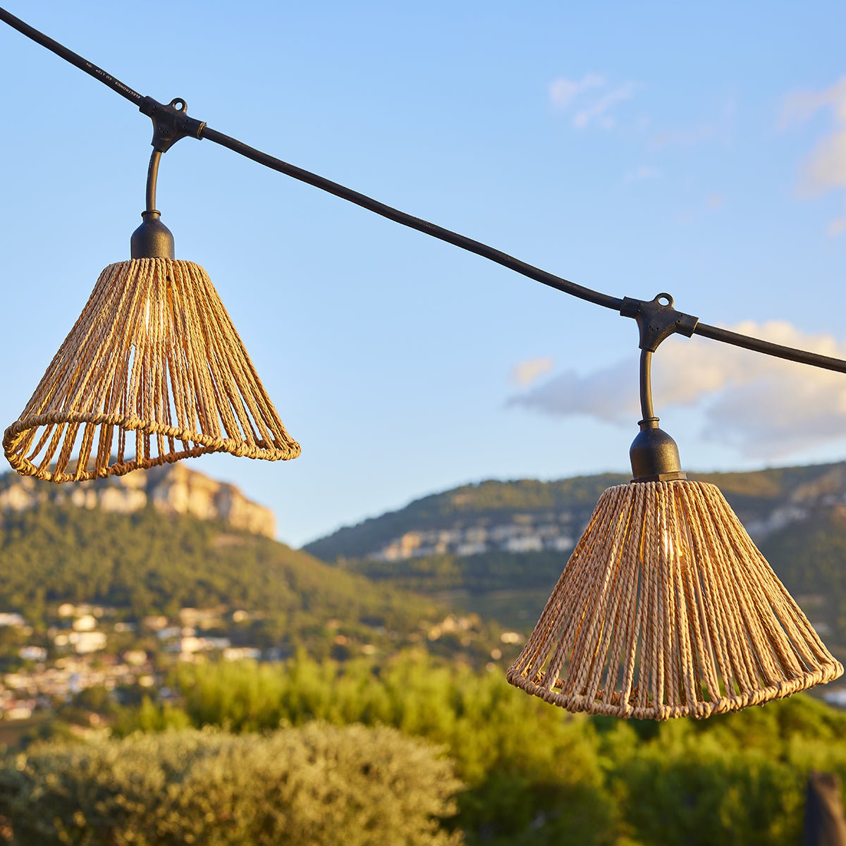 Guirlande connectable E27 RAFFY STRING beige, LUMISKY