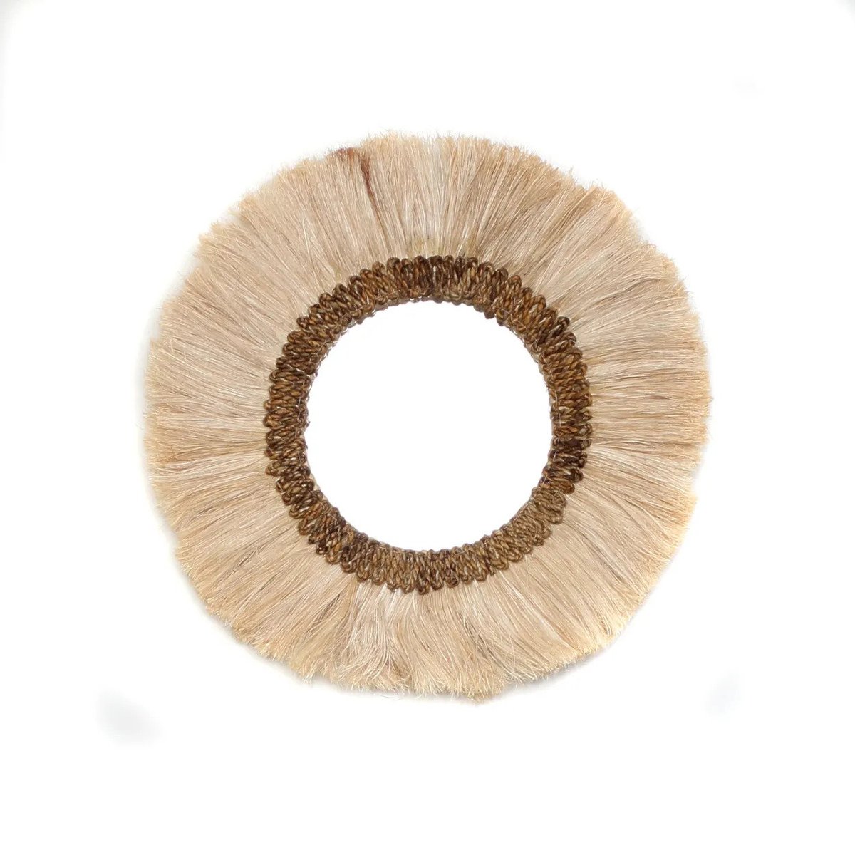 Miroir en herbe MOWGLI beige, BAZAR BIZAR