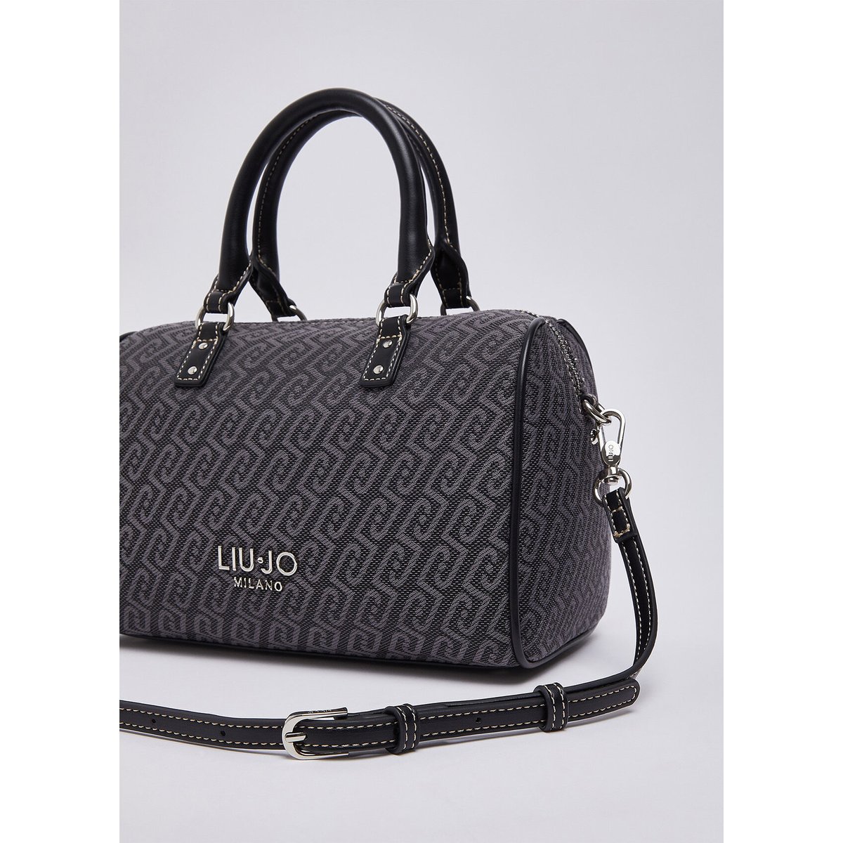 Sac porté épaule format moyen noir, LIU JO