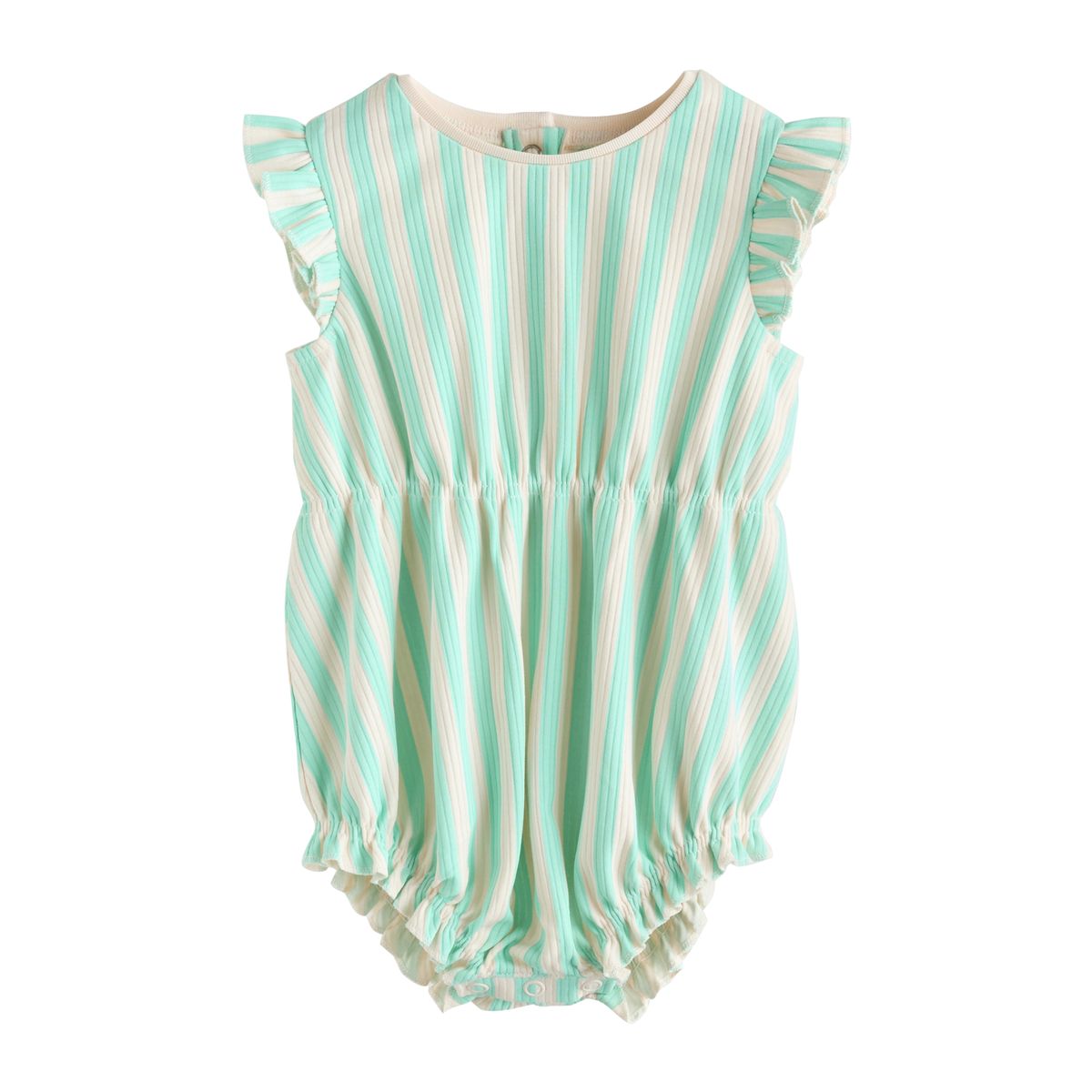 Barboteuse bébé à volants, lot de 4 rayure multicolore pastel, NEXT