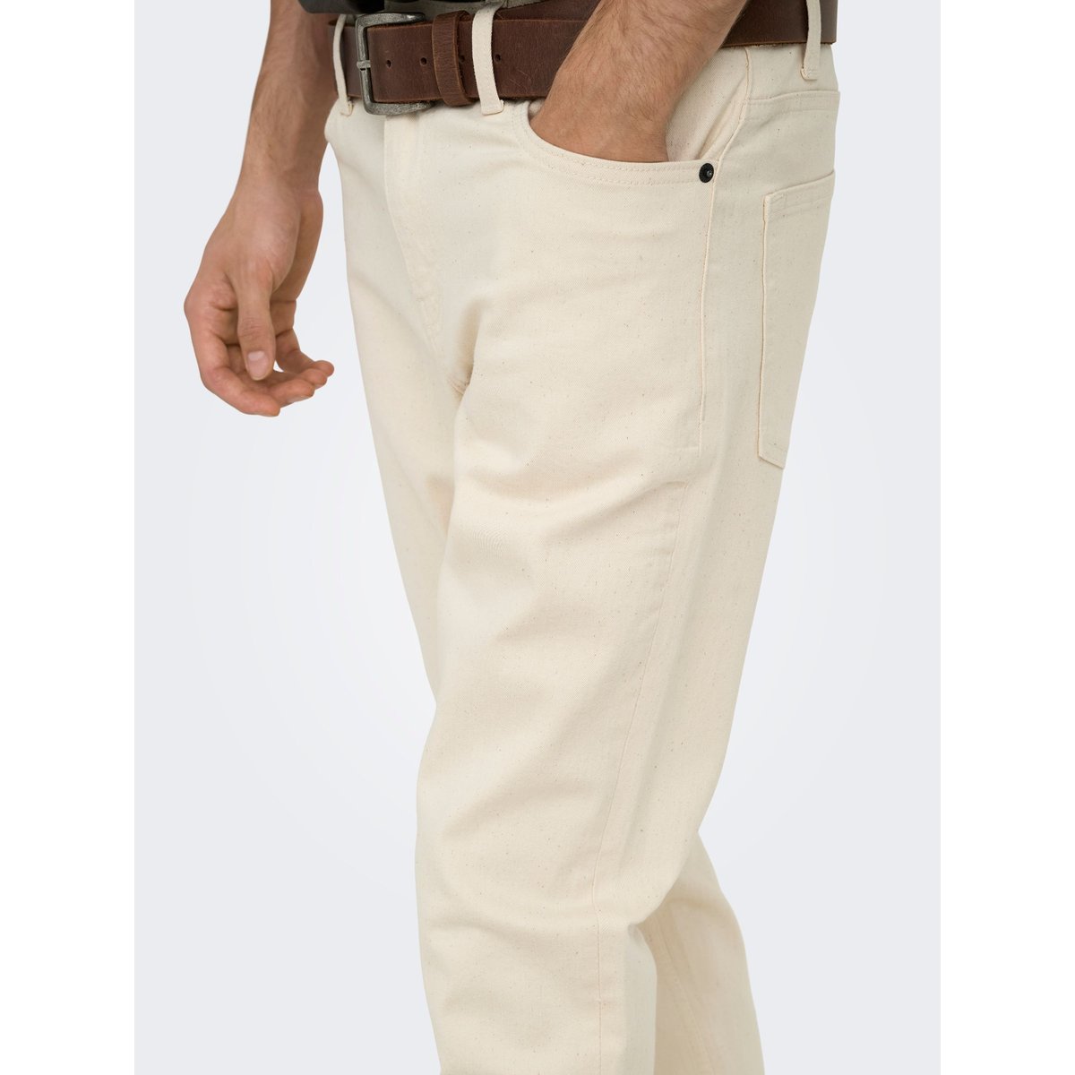 Jean Slim ecru, ONLY & SONS