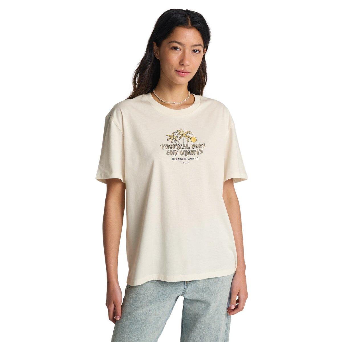 T shirt manches courtes WELCOME TO HAWAII blanc salt crystal, BILLABONG