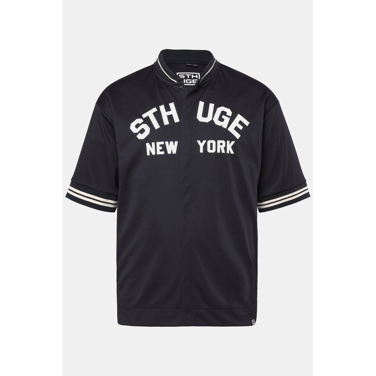 T-shirt oversize à manches courtes noir, STHUGE