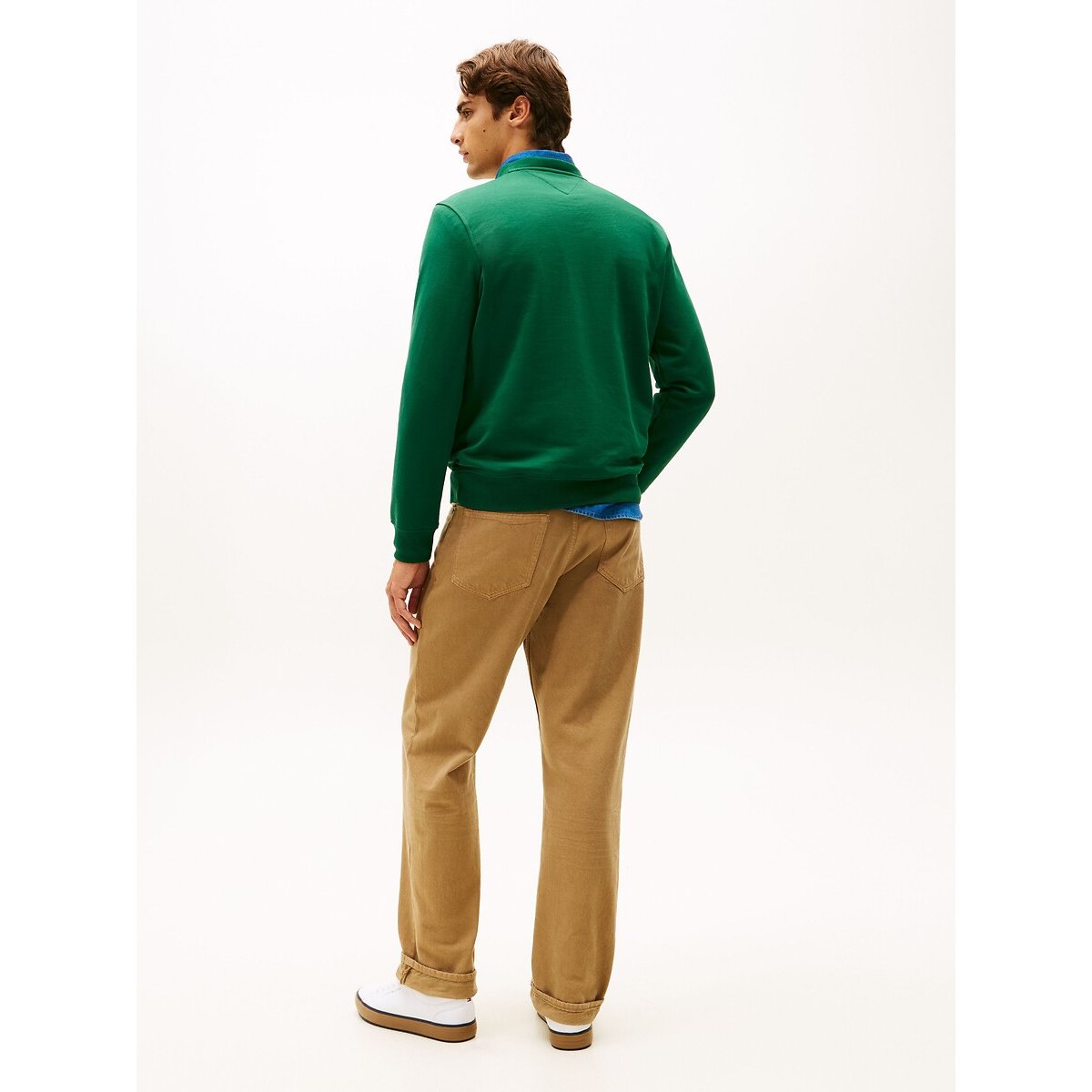 Crew Neck Sweatshirt emerald green, TOMMY HILFIGER