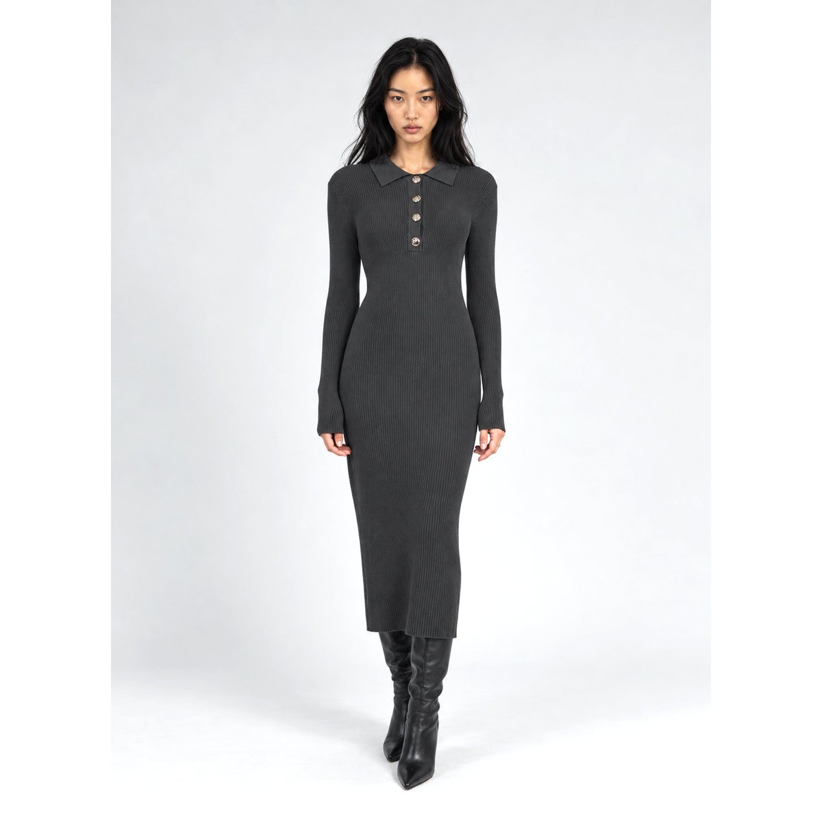 Robe Pull NABOLA anthracite, AN'GE