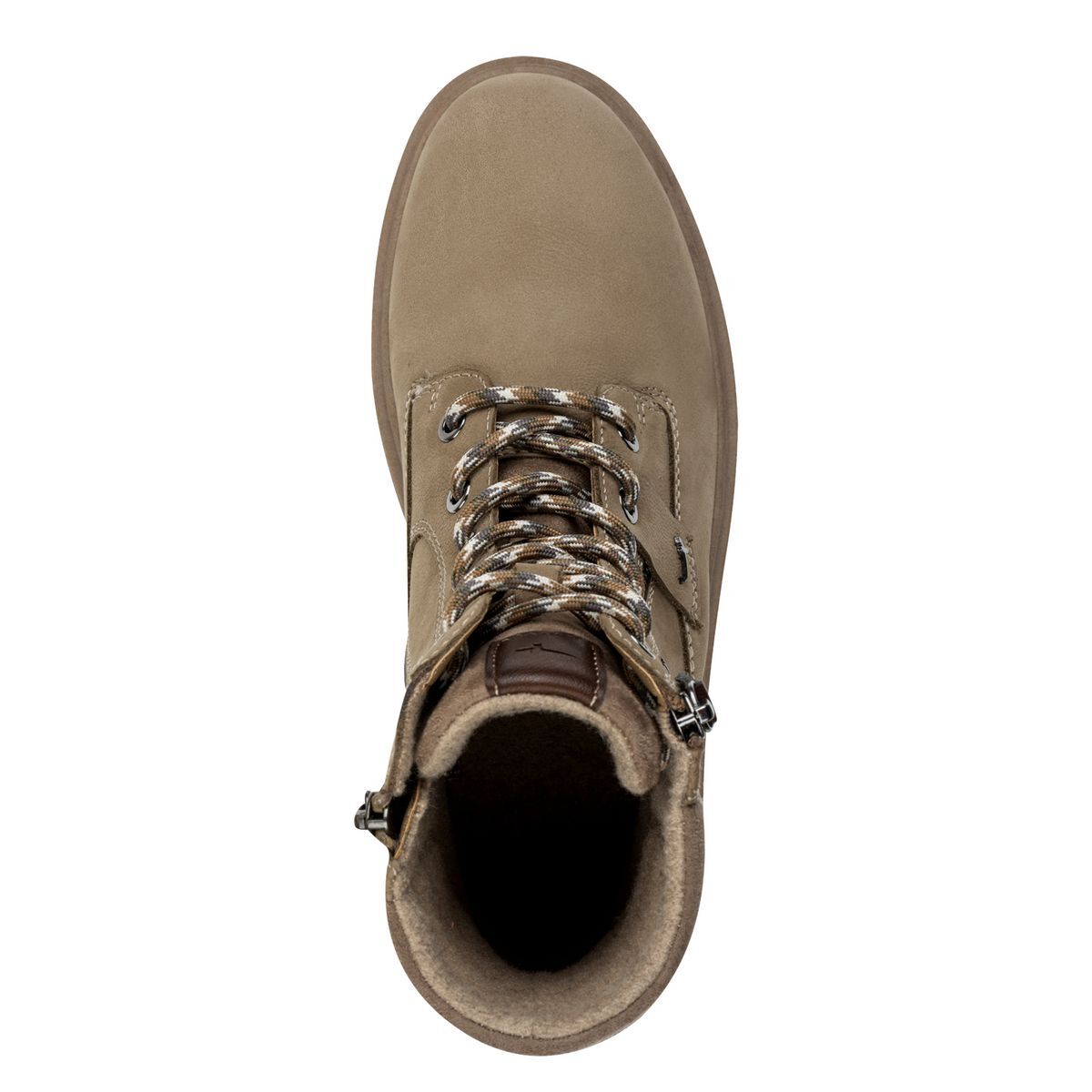 Bottine en cuir marron taupe, TAMARIS