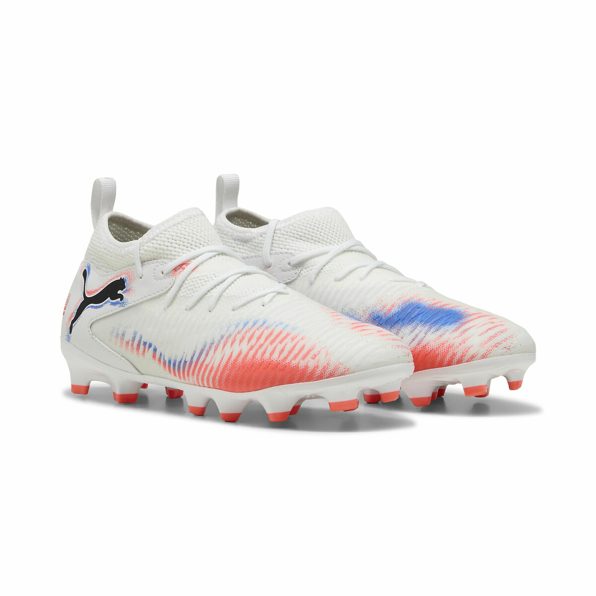 Crampons Future 8 Match FG/AG blanc/noir/rouge, PUMA
