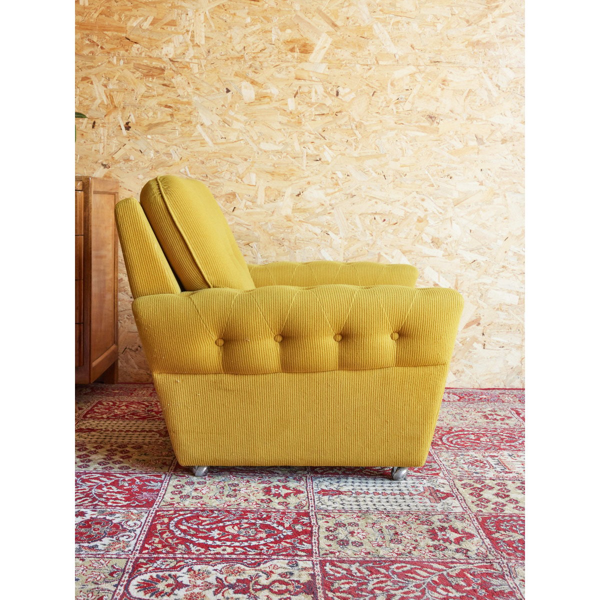Fauteuil années 70 Jakob N°1259 - Bon état vert, DEBONGOUT