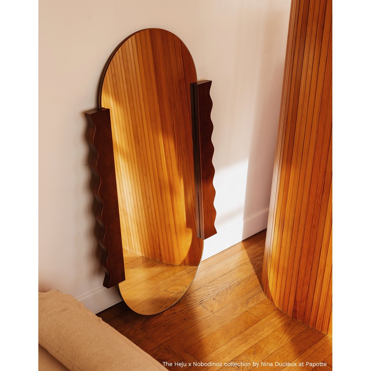 Miroir Heju X Nobodinoz bois de frêne, NOBODINOZ