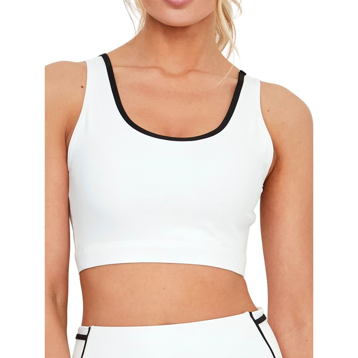 Brassière soutien-gorge de sport coques amovibles TECH ST8 blanc, SELMARK