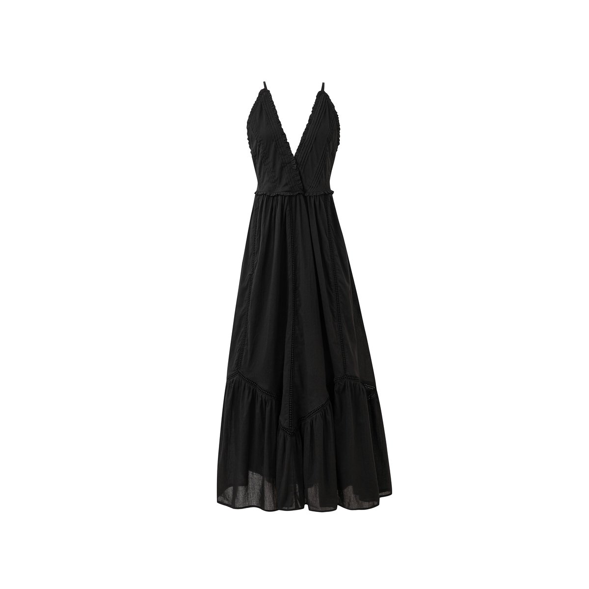 Robe longue PHILYRA noir, FRNCH