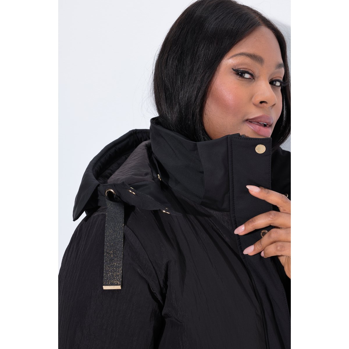 Doudoune technique HYPRAR Sympatex à capuche noir, ULLA POPKEN