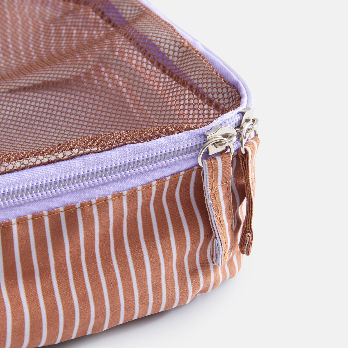 Set aus 3 Reise-Aufbewahrungstaschen MADO bunt gestreift, LA REDOUTE INTERIEURS