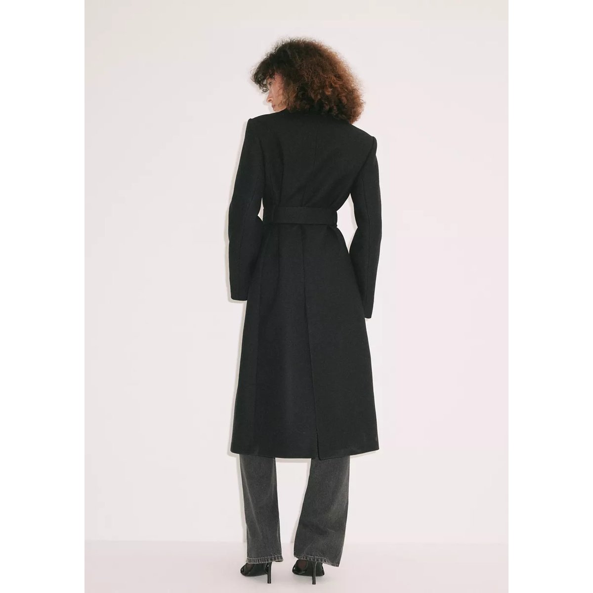 COAT DOLCE noir, MANGO