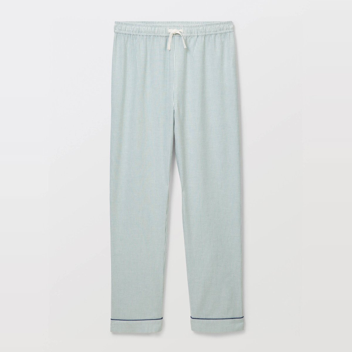 Pyjama en coton rayé abysse, MONOPRIX