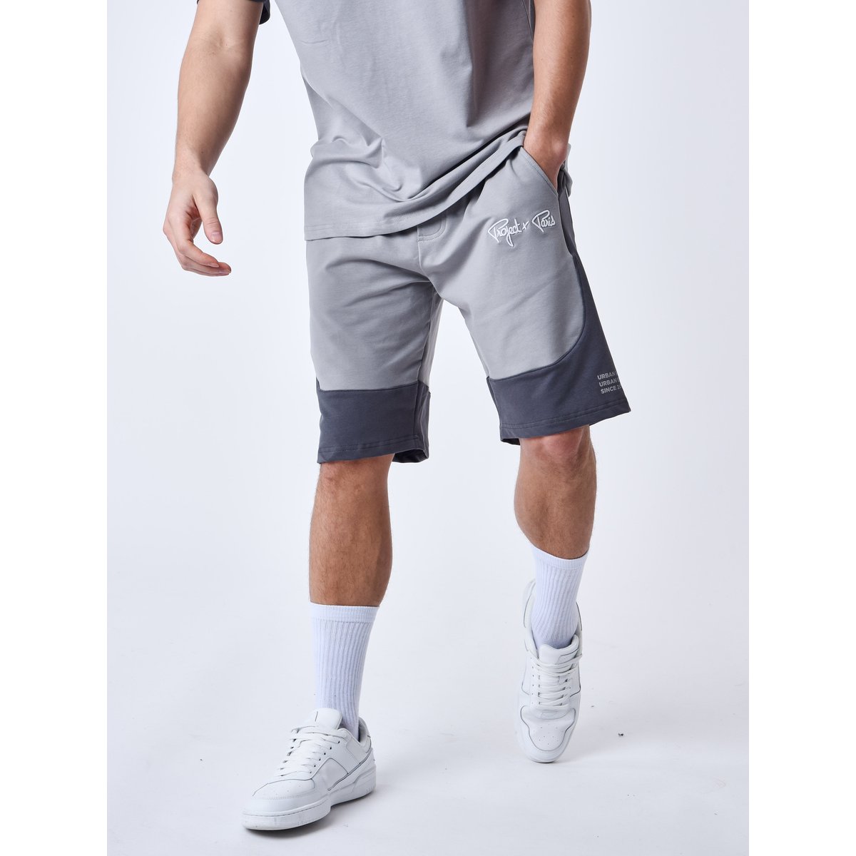 Short Two-tone gris anthracite, PROJECT X