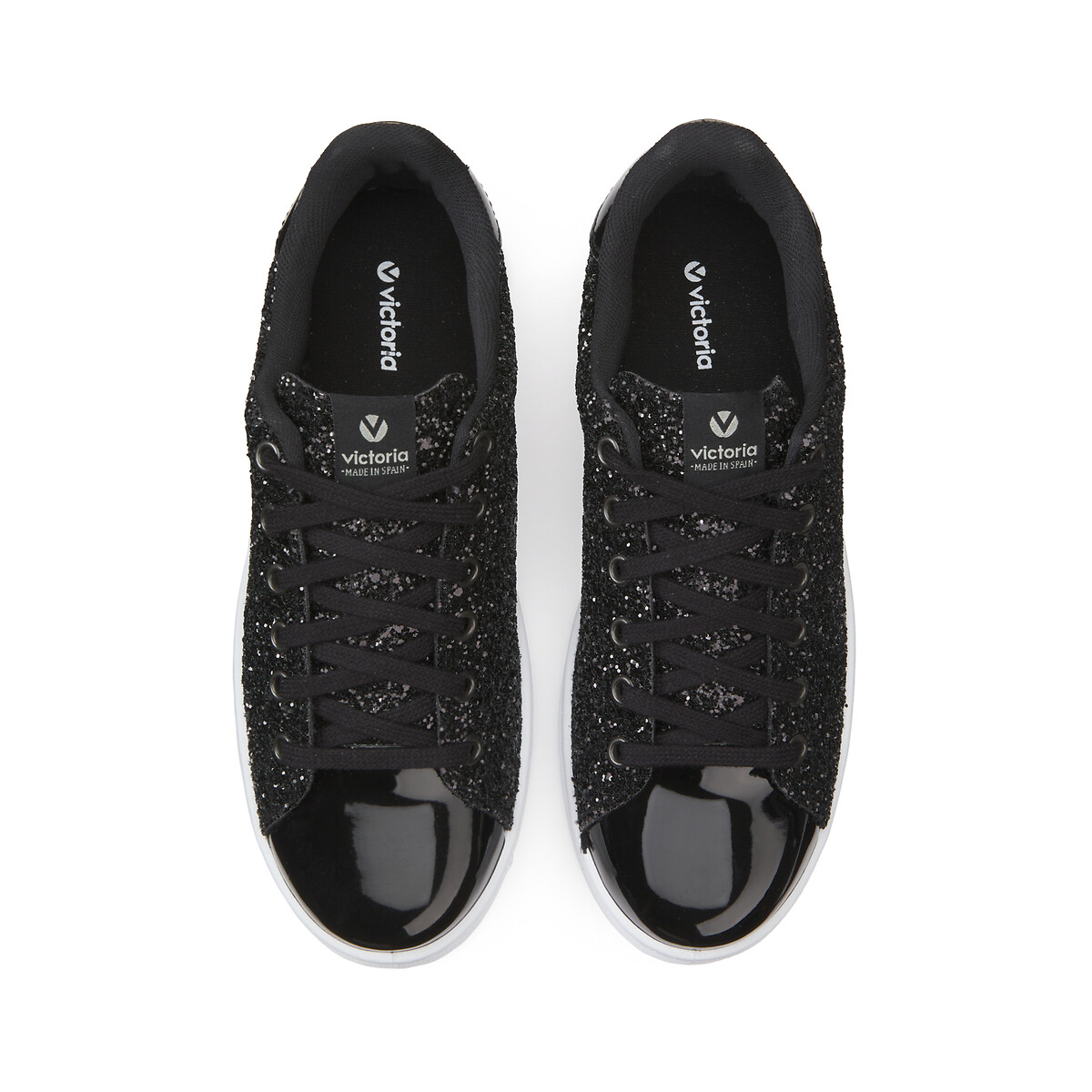 Baskets Deportivo Glitter noir, VICTORIA