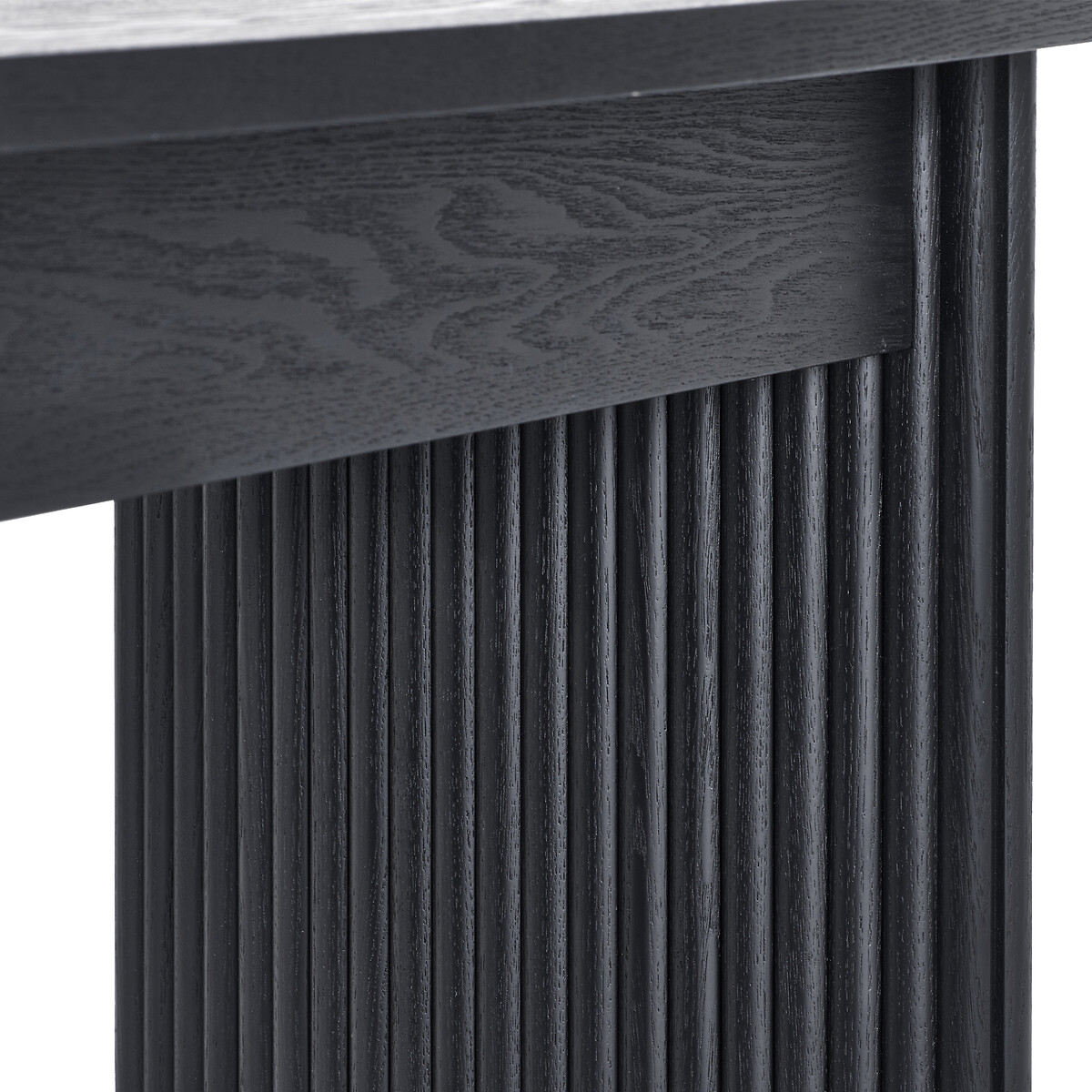 Lucien Fluted Wood Compact Coffee Table black, SO'HOME