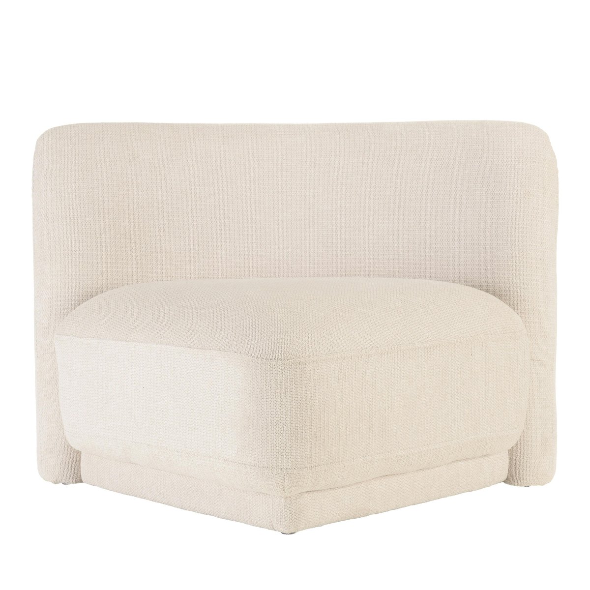 Canapé modulable 1 dossier et 3 poufs COLOMBUS beige, PIER IMPORT