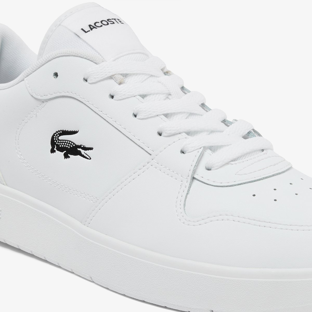 Sneakers Court Ace homme en cuir blanc-147, LACOSTE