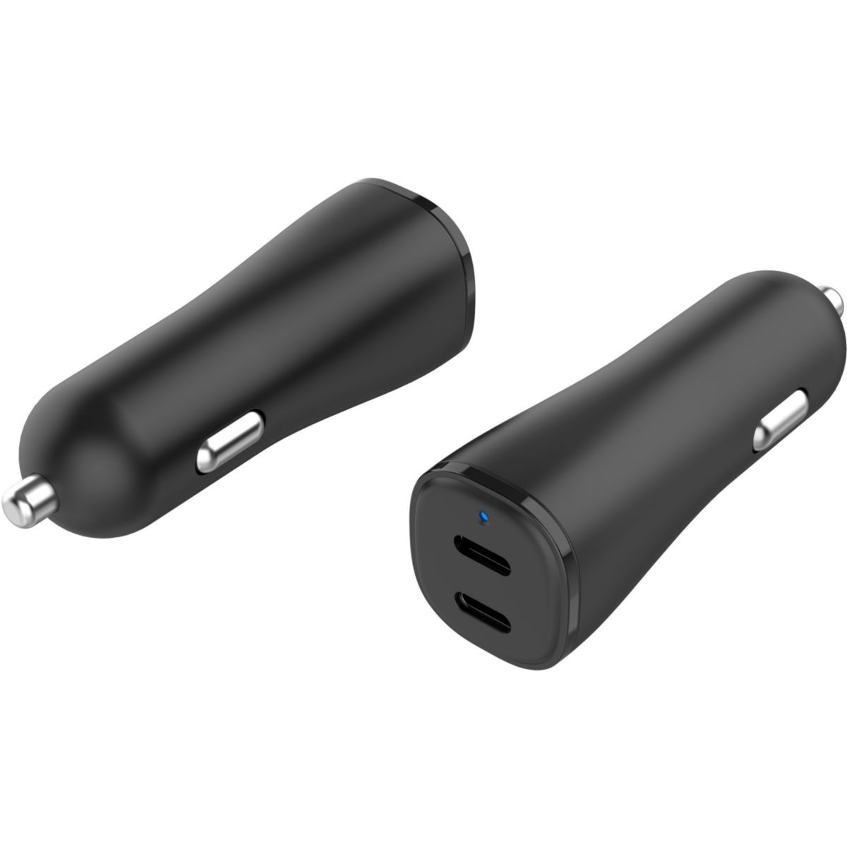 Chargeur allume cigare 40W 2x USB-C noir noir, ESSENTIEL B