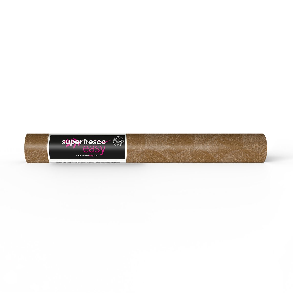 Papier peint quadrillage Romée marron doux, SUBLIME