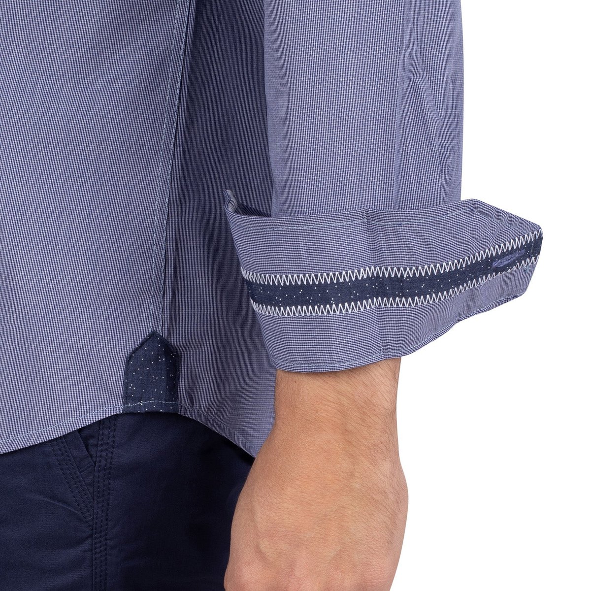 Chemise imprimé vichy navy navy, SHILTON