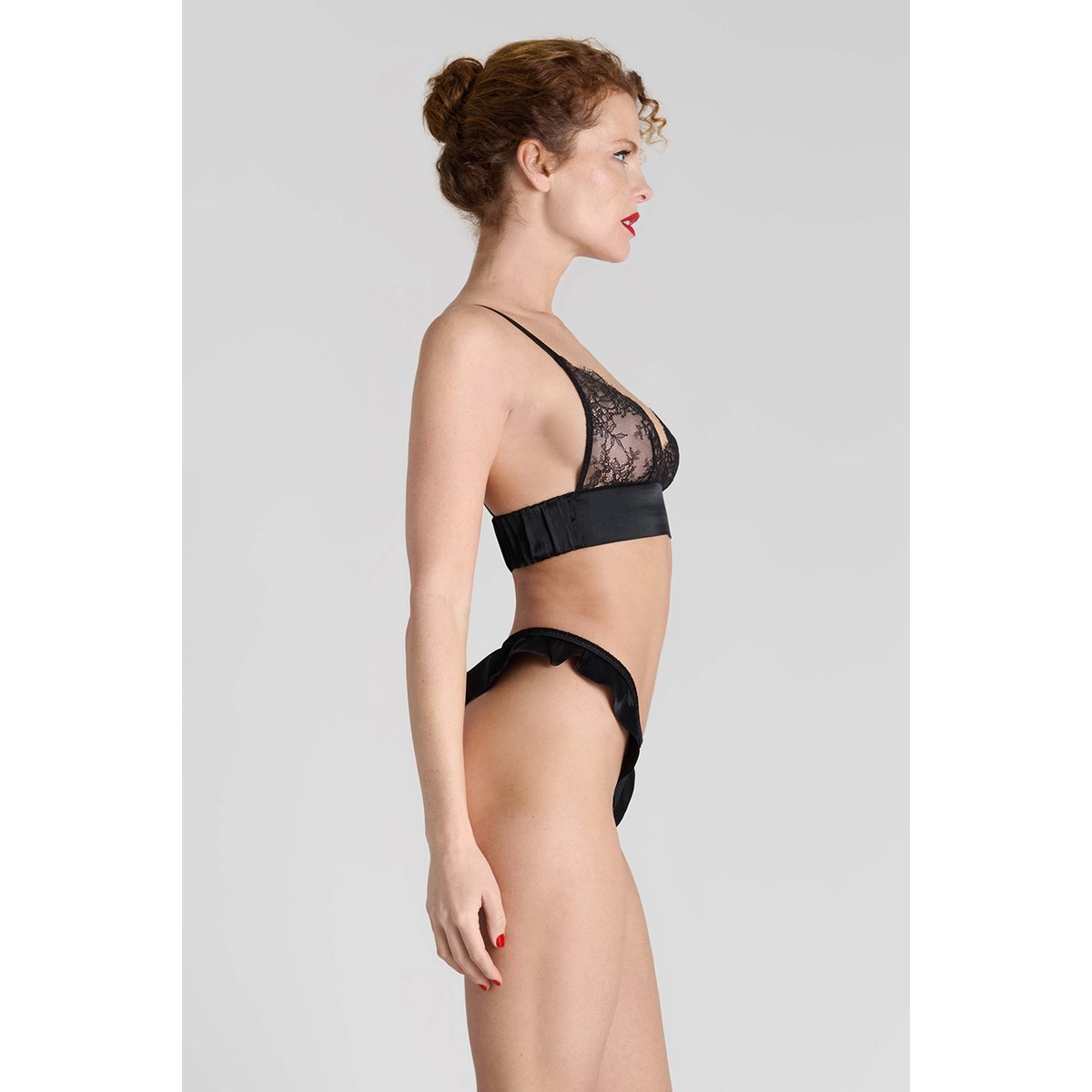 Soutien-gorge triangle bustier - RendezRENDEZ-VOUS noir, MAISON CLOSE