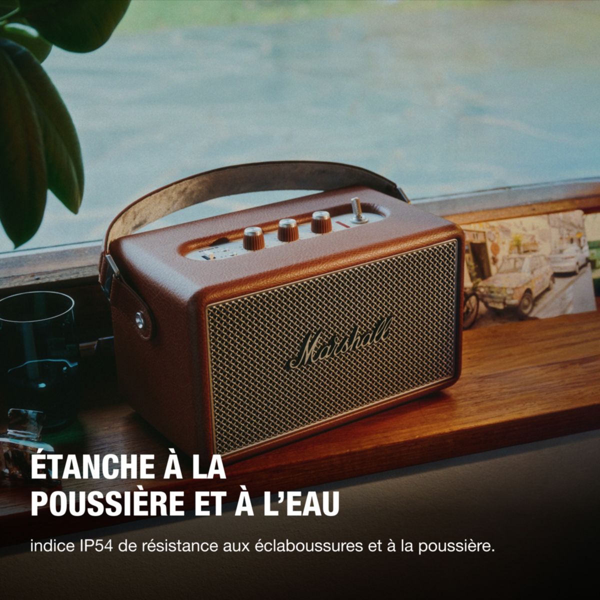Enceinte portable Kilburn III Marron couleur unique, MARSHALL