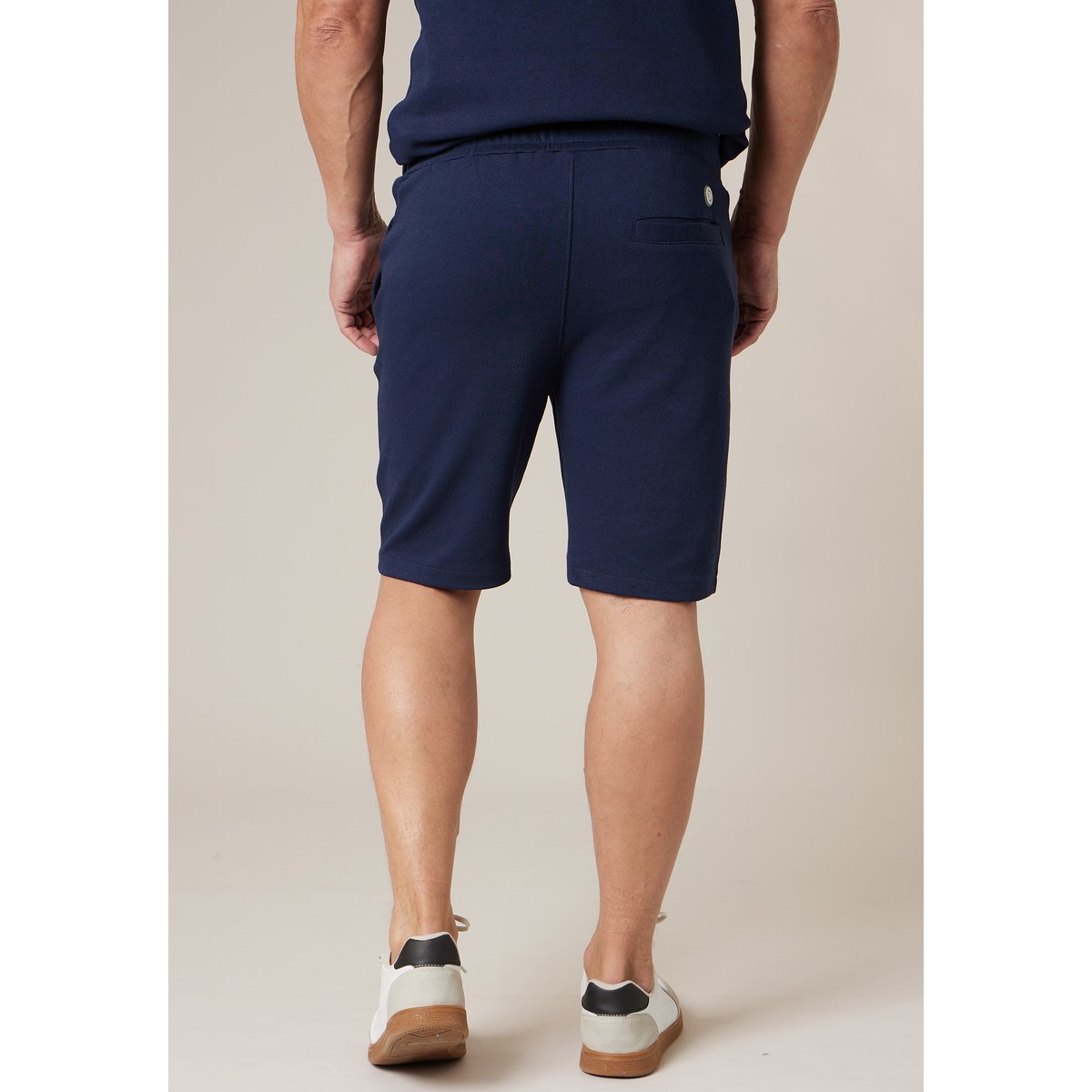 Short jogger homme en coton TOVIN navy, DEELUXE