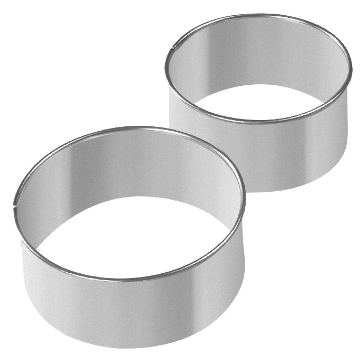 Lot de 2 emporte-pièces ronds pour beignets gris, ZENKER