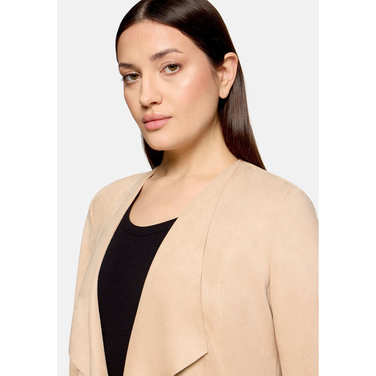 Veste blazer sans fermeture beige, BETTY BARCLAY