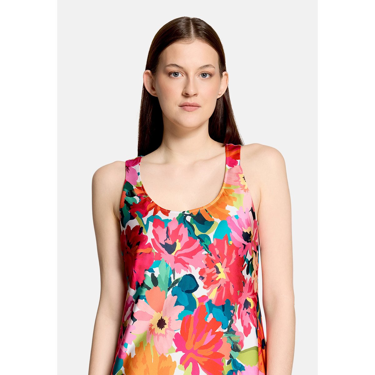 Robe à fleurs à imprimé yellow/pink, VERA MONT