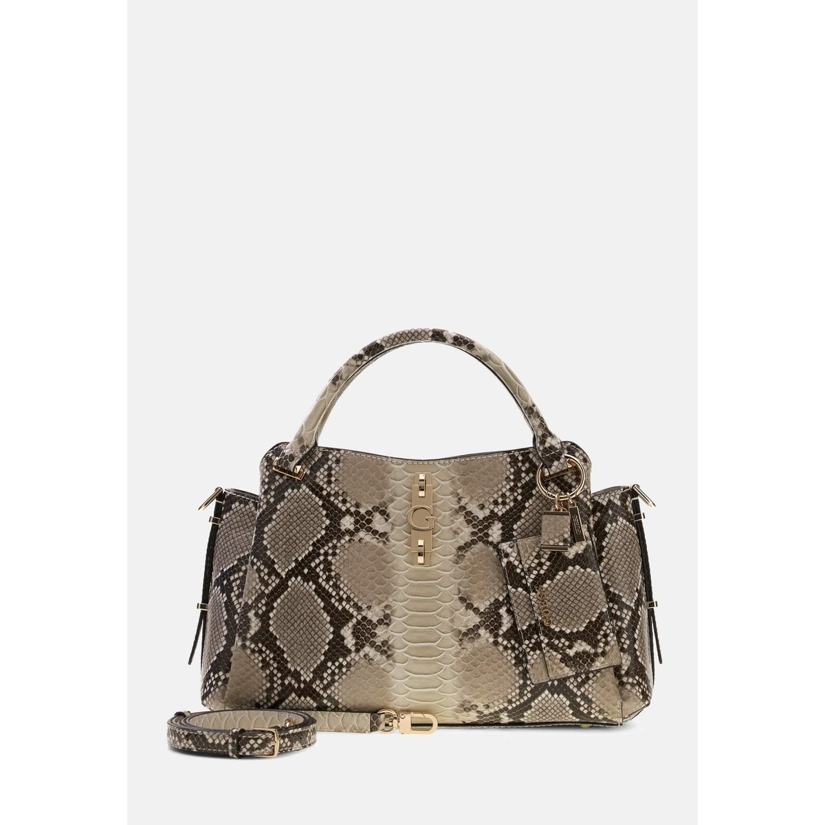 Sac À Main Imprimé Animalier Yvonne marron multi, GUESS