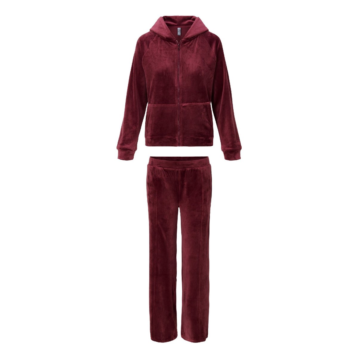 Velvet ensemble de Pyjama windsor wine, LINGADORE