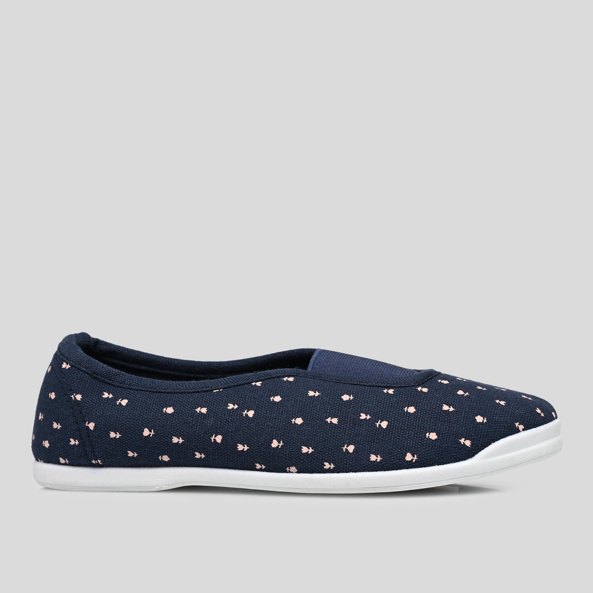Chaussons fourrés en cuir suede marine, MONOPRIX