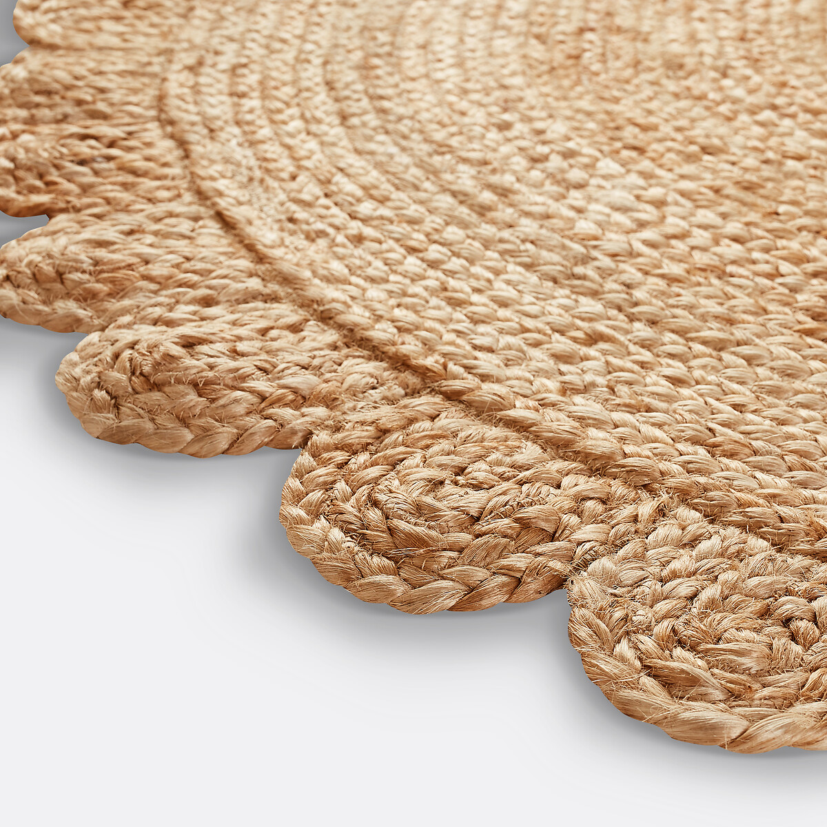 Tapis jute rond forme fleur, Aftas naturel, LA REDOUTE INTERIEURS