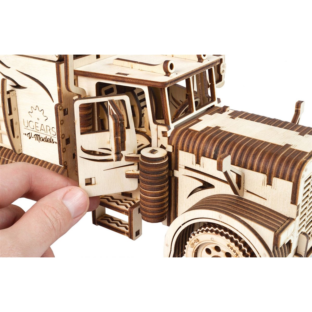 Puzzle 3D Camion poids-lourd beige, UGEARS