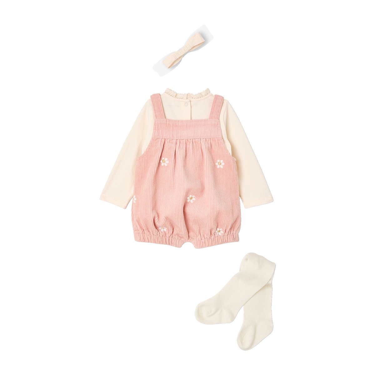 Ensemble 4 pièces rose pâle, VERTBAUDET