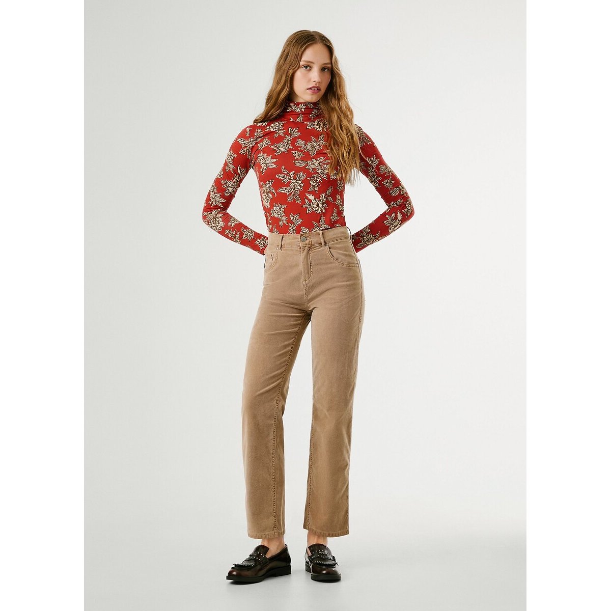 Sun Corduroy Trousers beige, PEPE JEANS