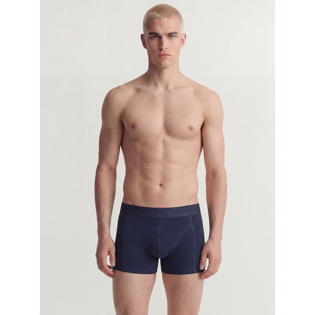 Lote de 3 boxers lisos marinho + marinho + marinho, JACK & JONES
