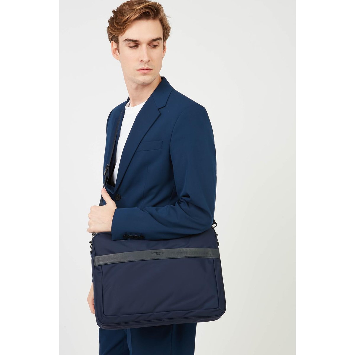 Porte documents BASIC SPORT MEN'S bleu foncé, LANCASTER