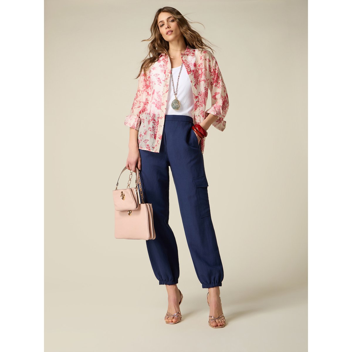 Pantalon cargo bleu, OLTRE