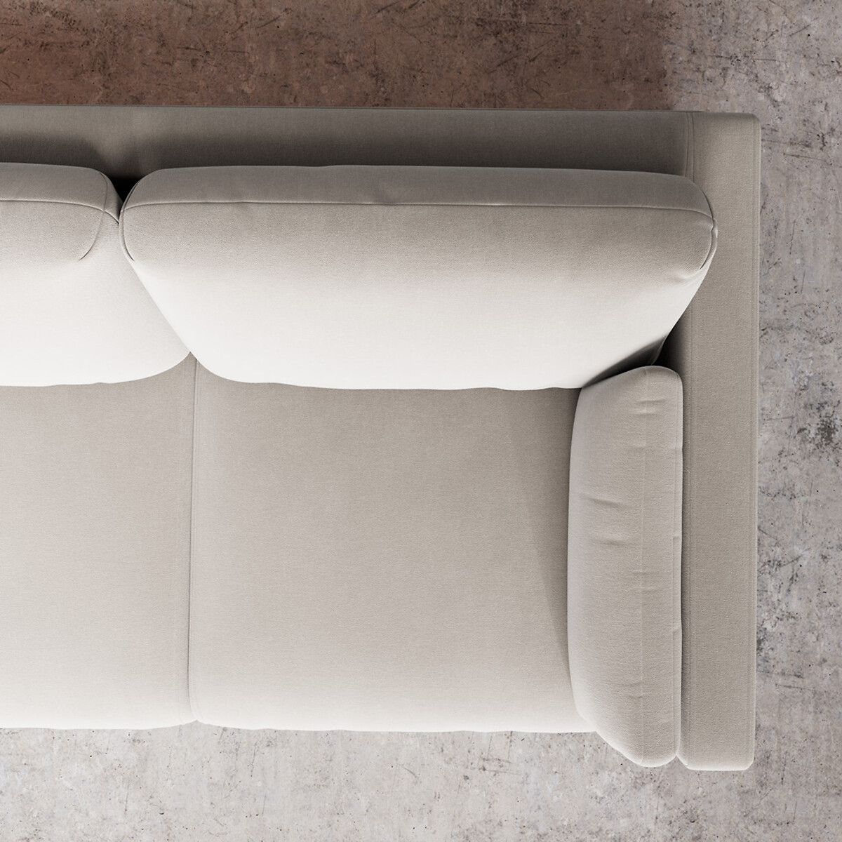Alesund Crushed Velvet Corner Sofa ecru , SWOON