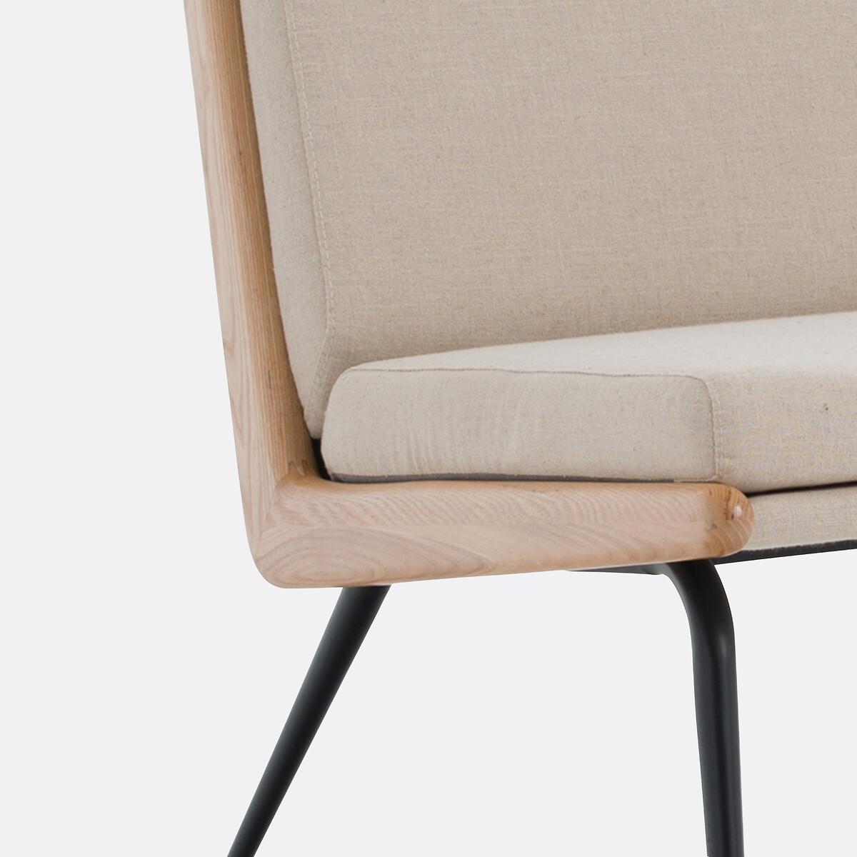 Cadeirão vintage, Daho linho natural, LA REDOUTE INTERIEURS