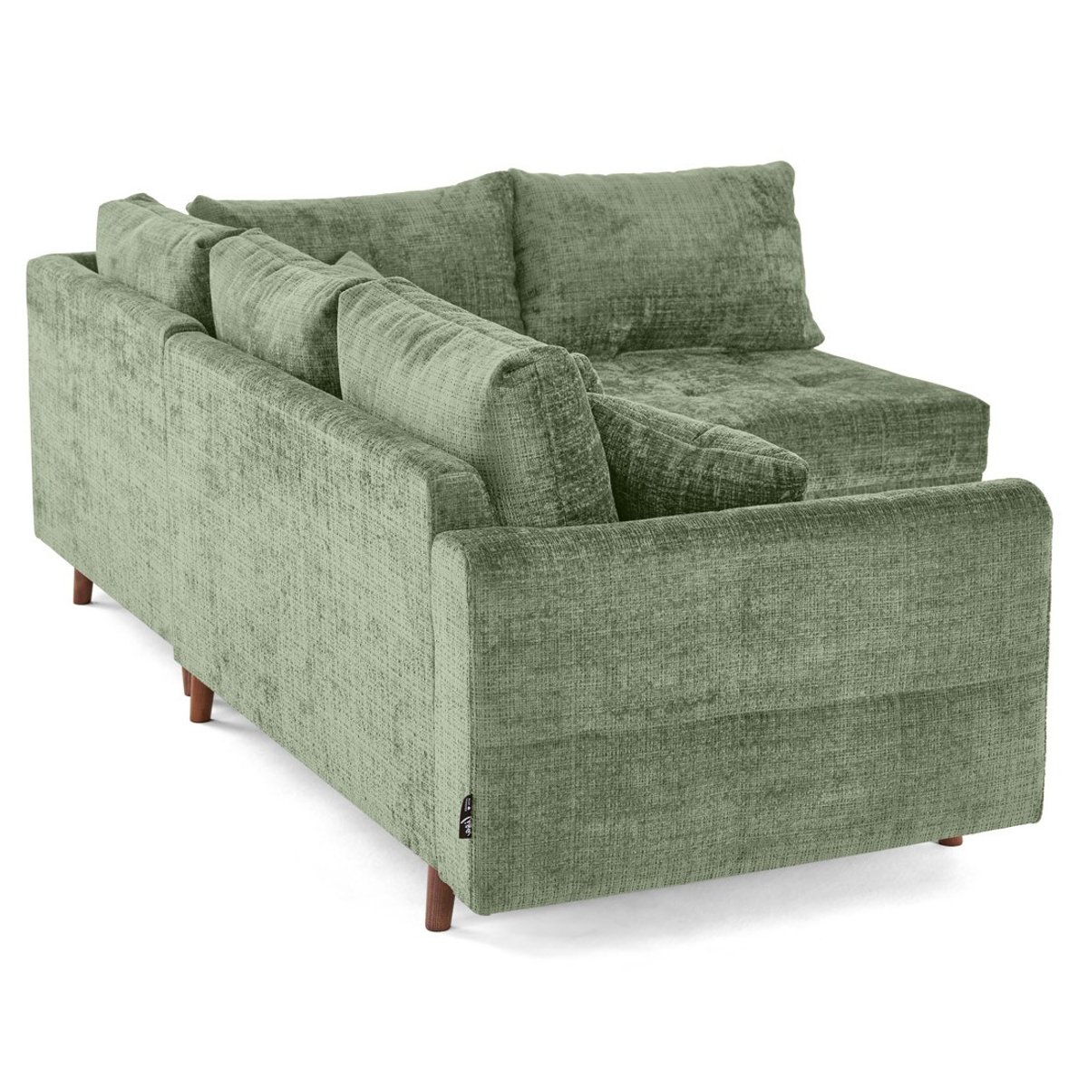 Canapé d'Angle droit 4 places - RUNE vert sauge, BEST MOBILIER
